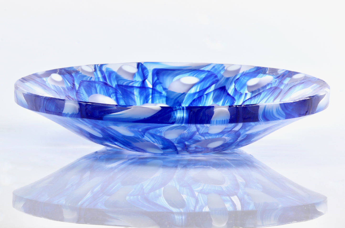 Lumen Flux - Hand-fused glass plate