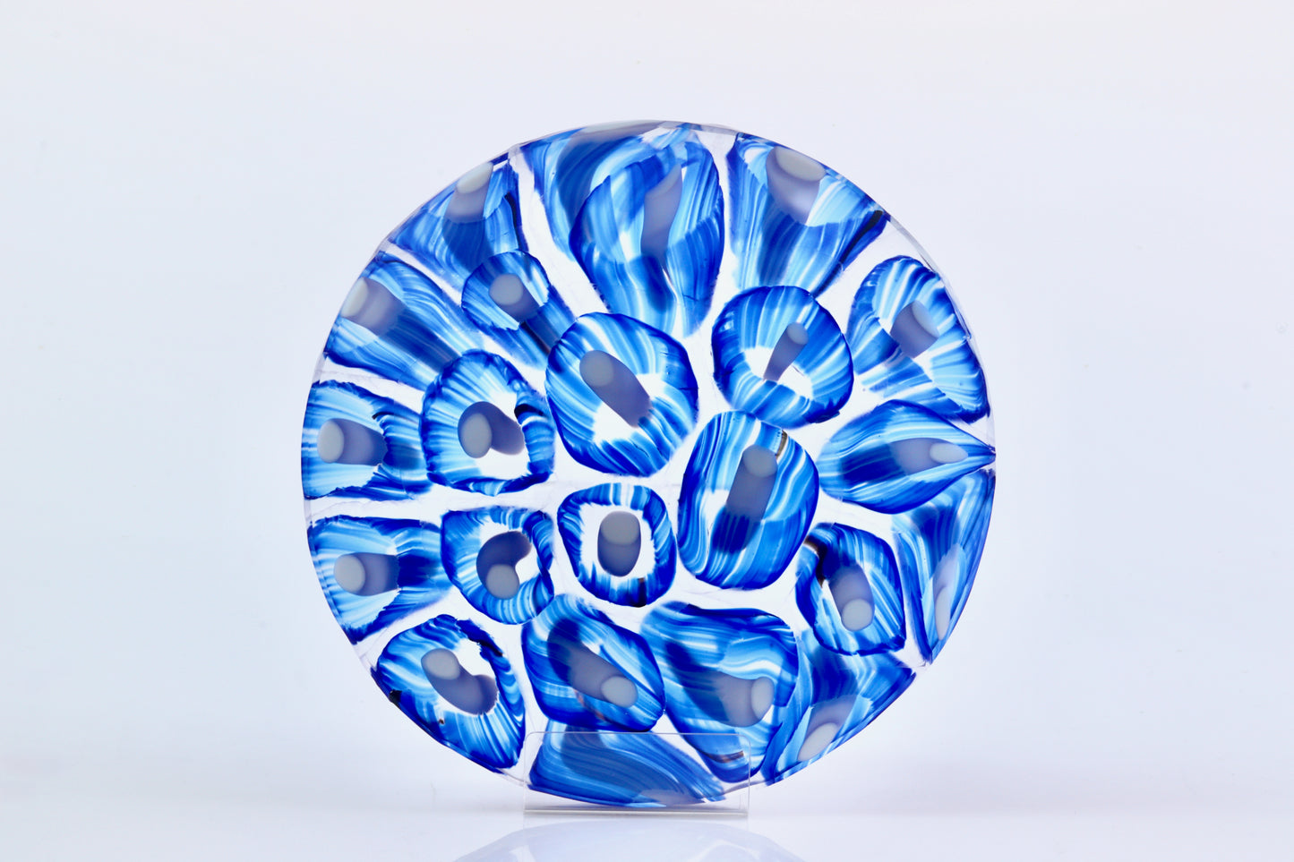Lumen Flux - Hand-fused glass plate