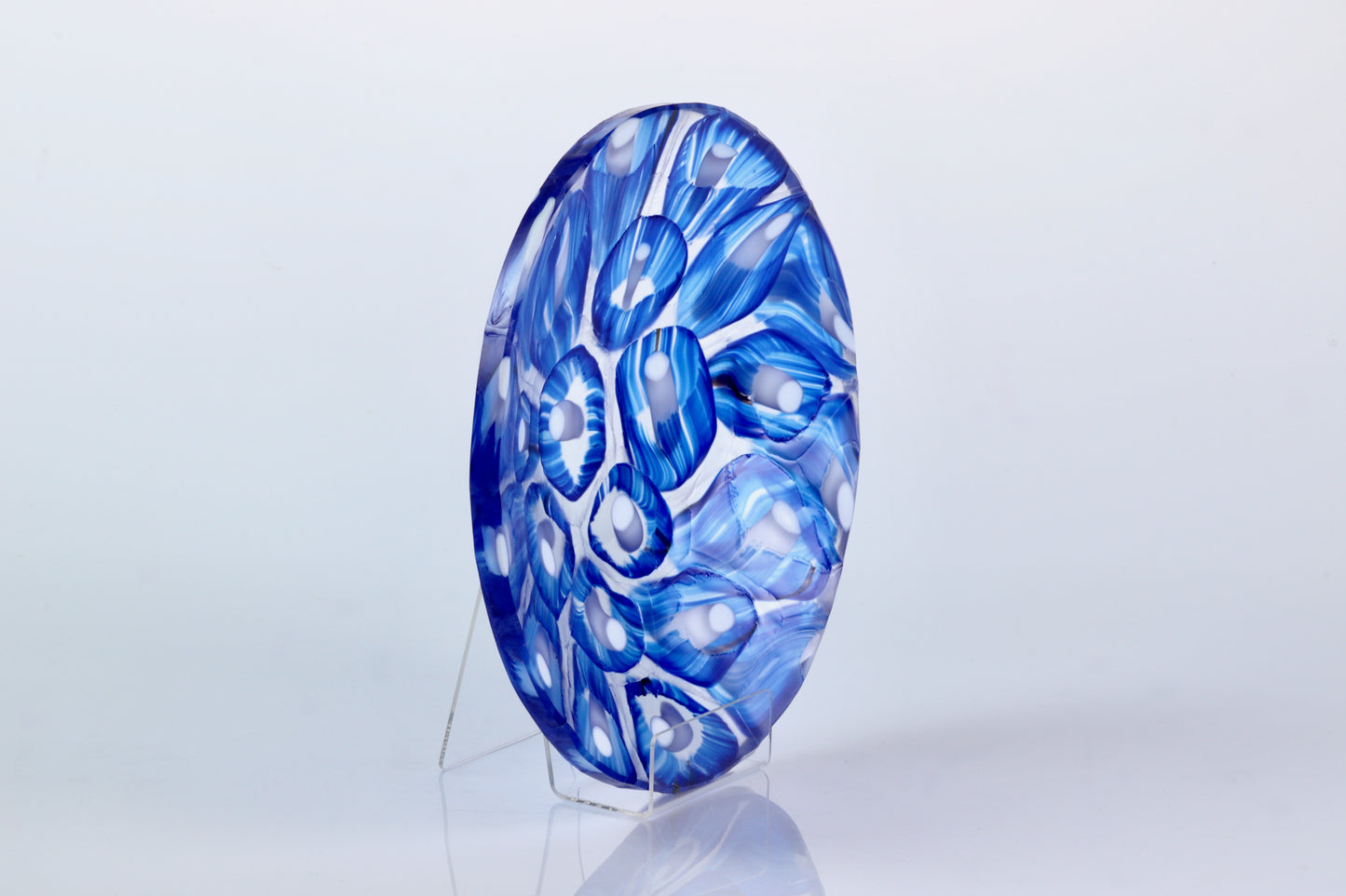 Lumen Flux - Hand-fused glass plate