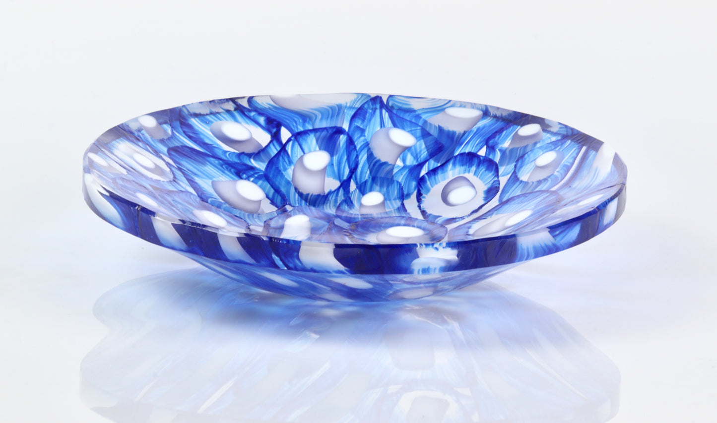 Lumen Flux - Hand-fused glass plate