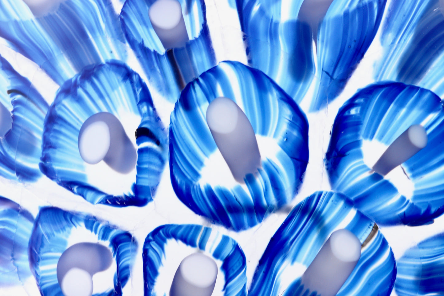 Lumen Flux - Hand-fused glass plate