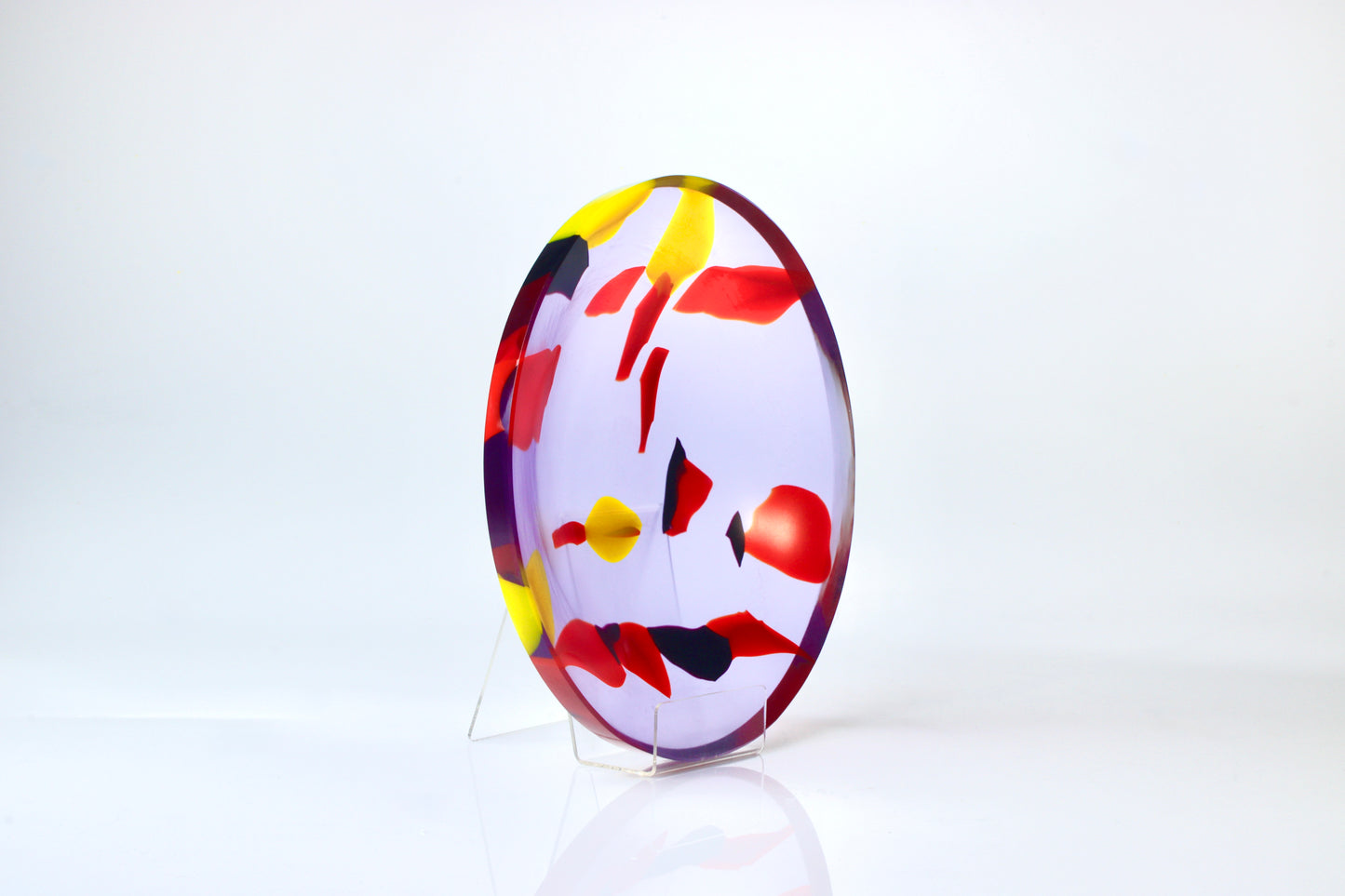 Lilien - broušený skleněný talíř