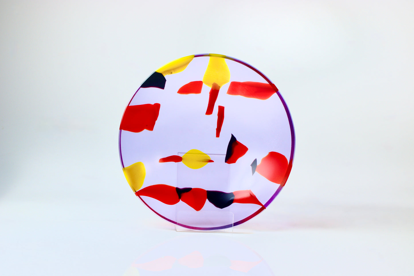 Lilien - broušený skleněný talíř