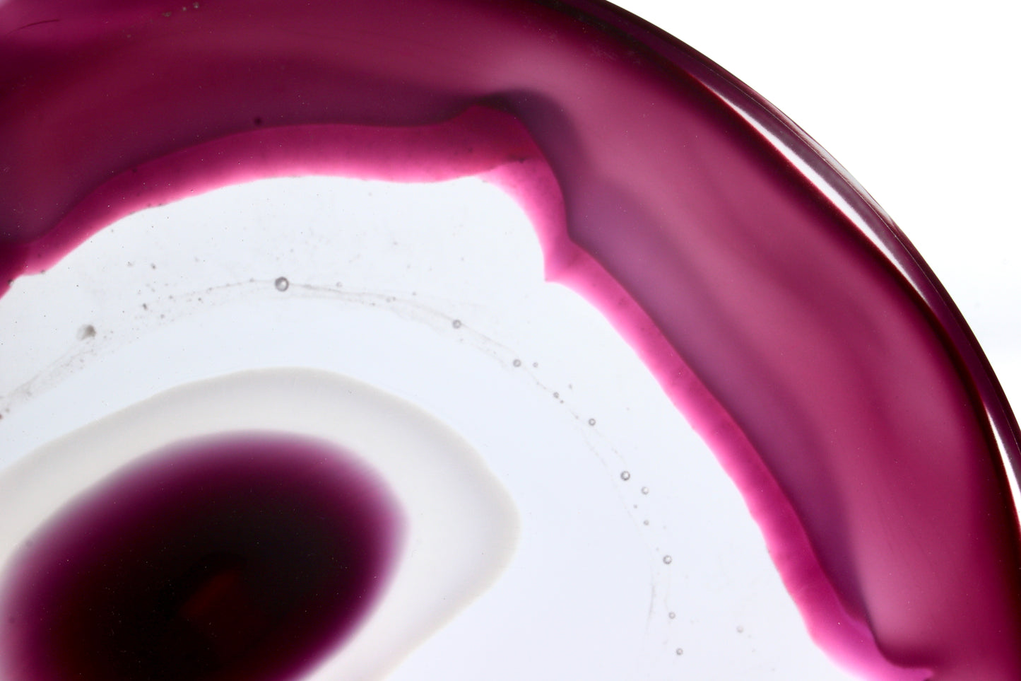 Spinella - Ručně broušený skleněný talíř