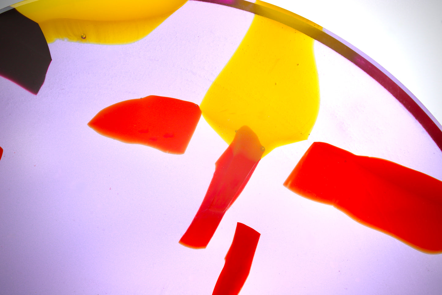 Lilien - broušený skleněný talíř